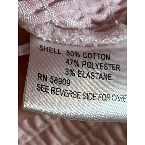 Gianni Bini Top Milkmaid XL Pink Plaid Smock Western Boho Festival Coquette 80s - Picture 7 of 10